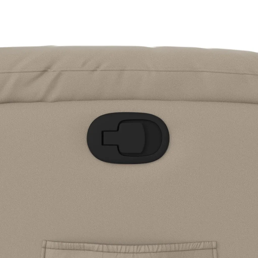 Poltrona | Sedia Relax Reclinabile Cappuccino in Similpelle