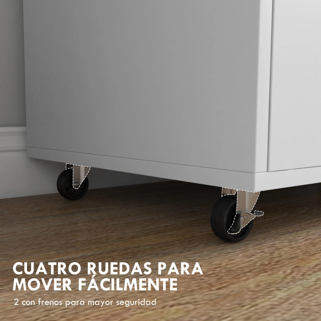 Armadio con cassetti e appendiabiti ¨C Minimal ¨C bianco rovere 76x40x75,5 cm