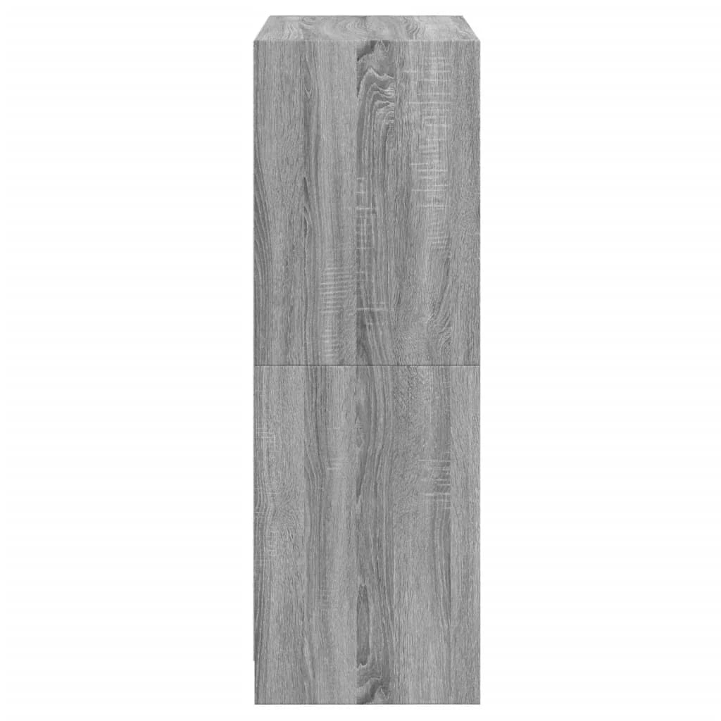 Buffet credenza cassettiera armadio mobile contenitore organizer cucina soggiorno salotto alto con ante rovere Sonoma 68 x 37 x 109 cm legno ingegnerizzato grigio 02_0032242