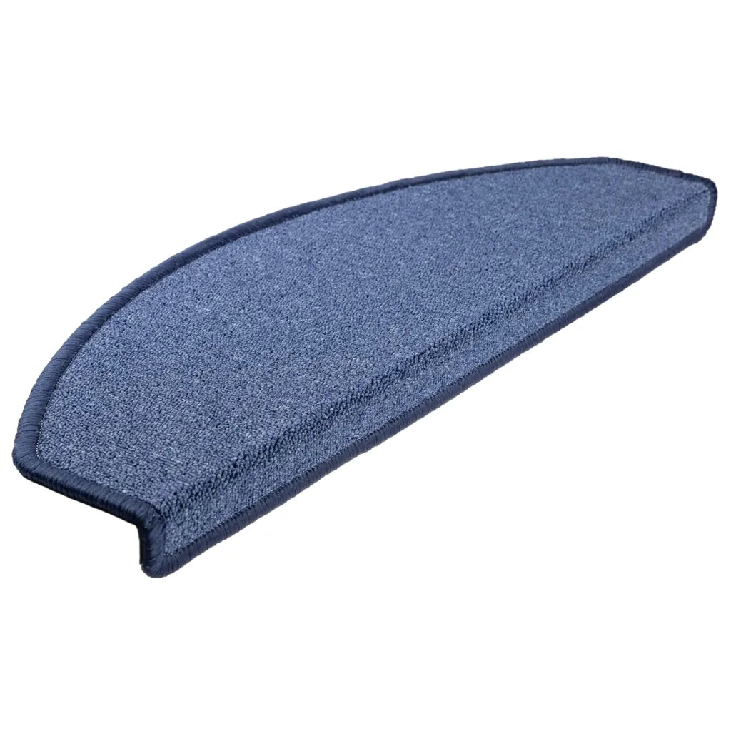 Tappetini per scale 10 pz 65x24x4 cm Blu Semicircolari Grandi 149765