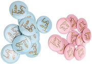Badge di Rivelazione di Sesso 3-Pack - Pulsanti Blu/Rosso - Spille Decorative - Comodi per Feste - 60 Pezzi - Sicuri e Attrattivi - Pin di Rivelazione di Sesso