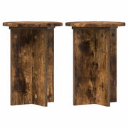 Supporto per piante | Sostegno per piante 2 pz Rovere Fumo ?29,5 x 40 cm