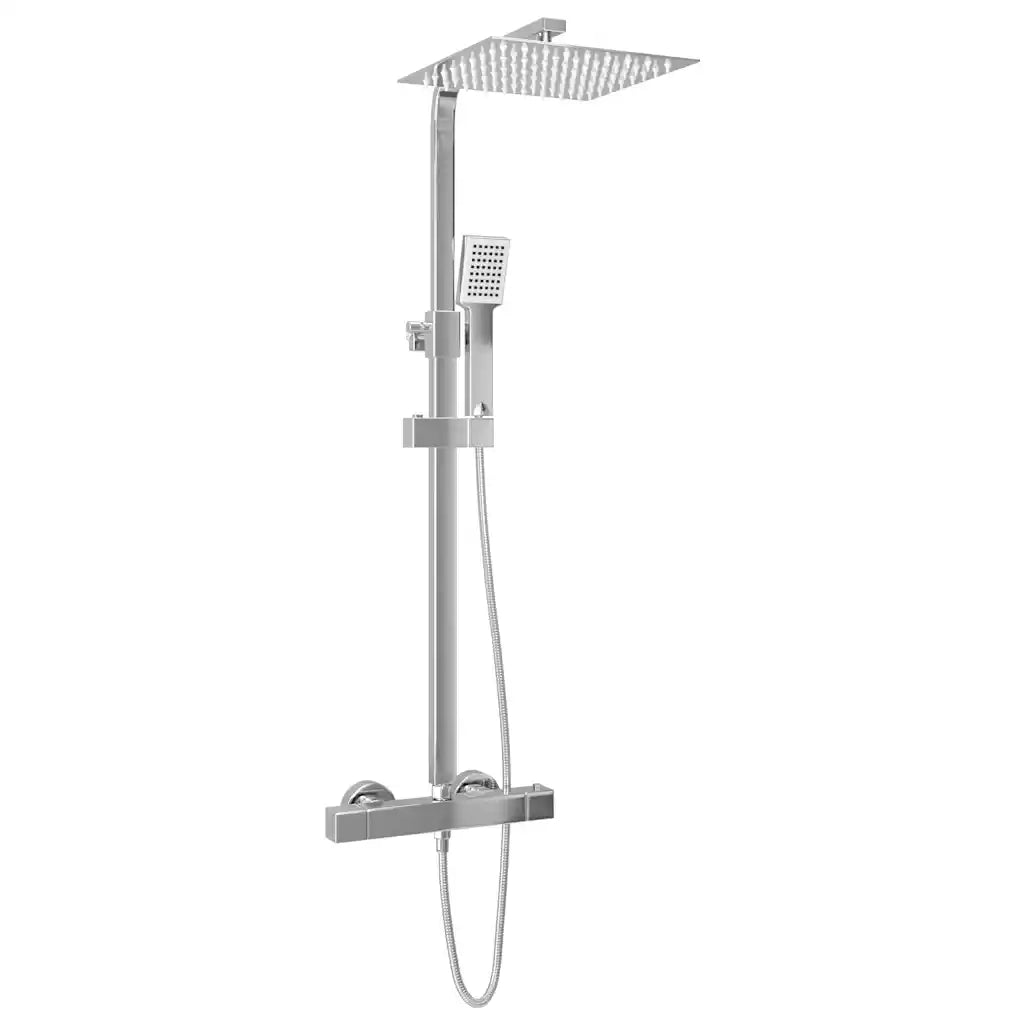 Set per Doccia a Doppio Soffione con Termostato Acciaio Inox CFW4599531