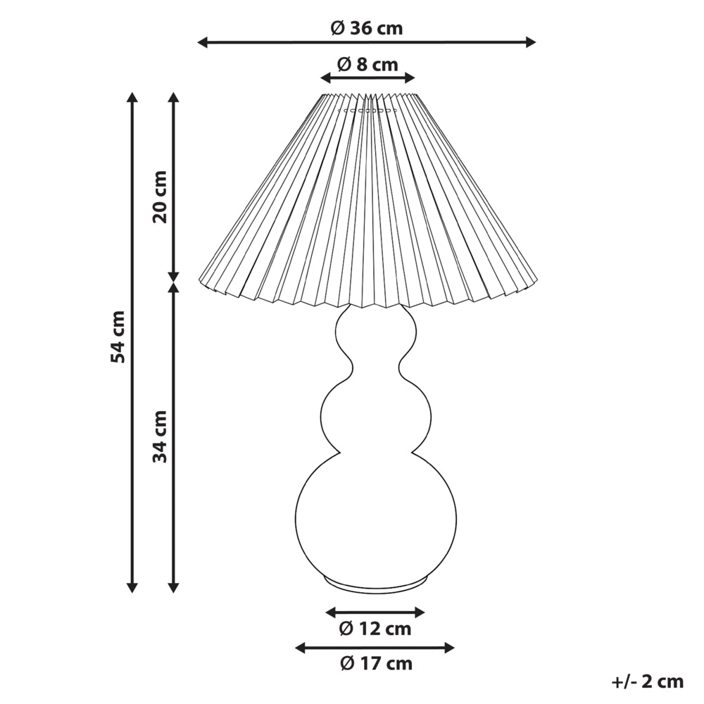 Lampada da tavolo decorativa Forma scultorea Base in vetro Paralume a campana Tessuto verde