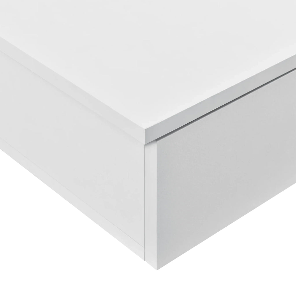 Set di 2 mensole da parete contenitore 60 cm bianco 03_0003638