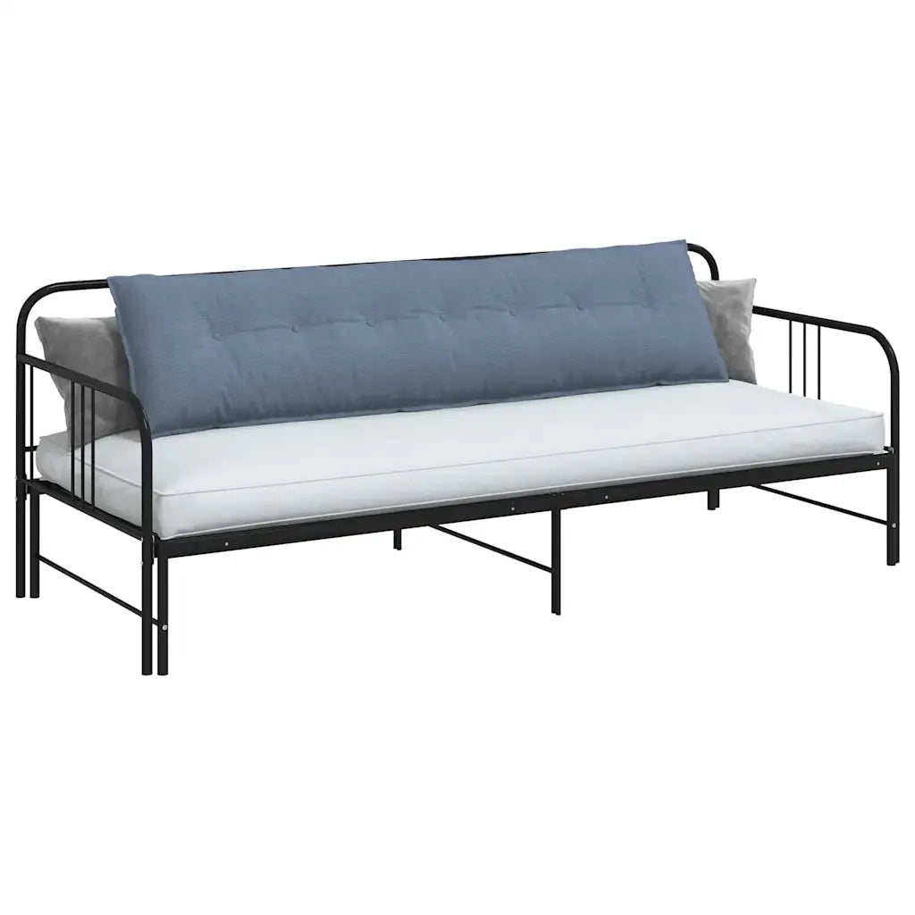 Cuscino per Schiena Blu 200 x 50 cm Tessuto in Cords