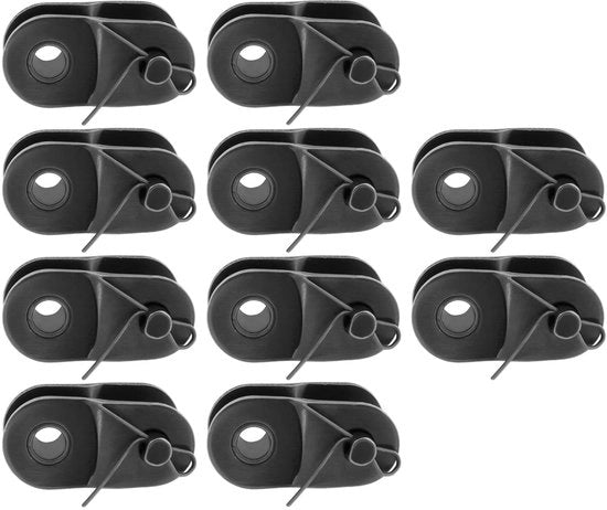 Catena a rulli 10 pezzi - Acciaio carbonio 420 - Collegamento offset - Collegamento mezza - Collegamento manubrio - Duraturo e facile da installare - Collegamento catena