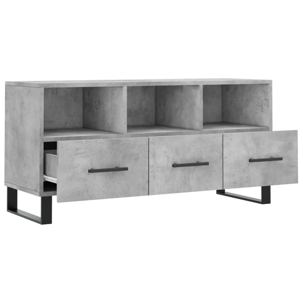 Mobile Porta TV-Mobile per TV-Credenza TV Grigio Cemento 102x36x50 cm Legno Multistrato 423080