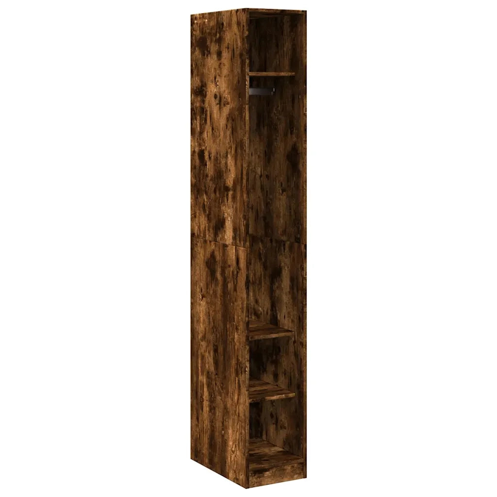vidaXL Armadio Rovere Fumo 30x50x200 cm in Legno Multistrato