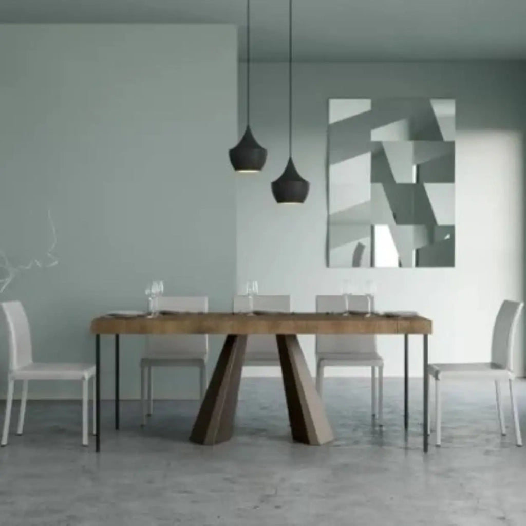 Consolle allungabile 90x40/196 cm Diamante Small Premium noce telaio orso