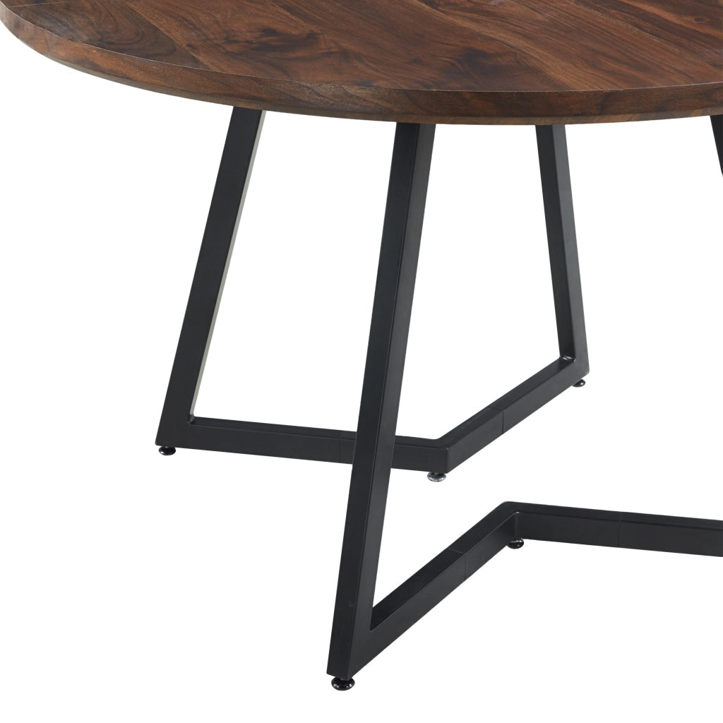 Tavolo da pranzo - 110x110x75 cm - piano MDF - gambe metalliche - design moderno