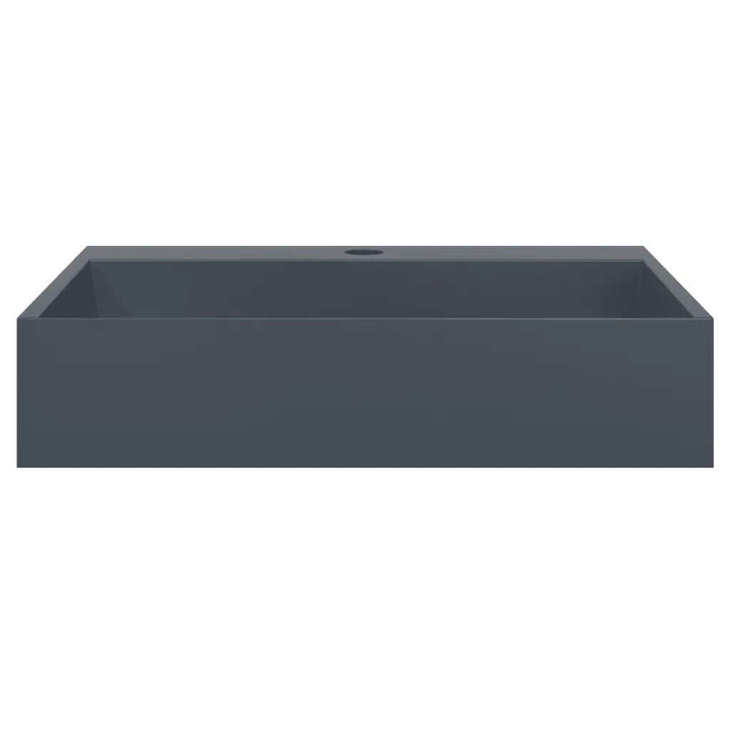Lavandino 50x38x11 cm Blocco in Marmo/Minerale Antracite 155984