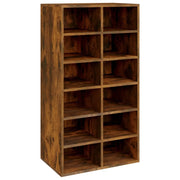 Scarpiera | Mobile per scarpe Rovere Fumo 54x34x100,5 cm in Legno Multistrato