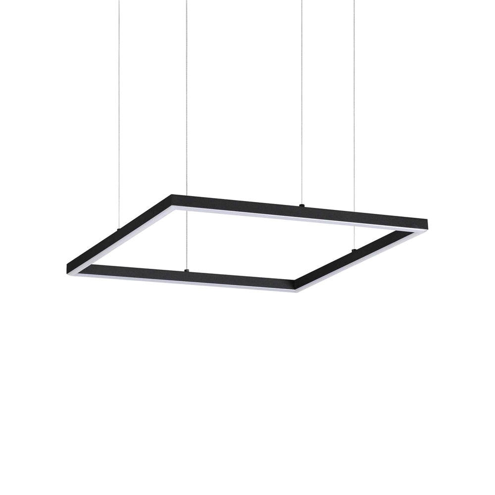 Sospensione Moderna Oracle Alluminio-Materie Plastiche Nero Led 33W 3000K