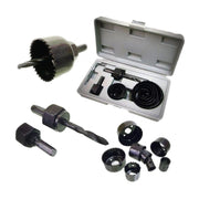 Trade Shop - Kit Frese Legno A Tazza Seghe Fora Legno Plastica Attacco Per Trapano In Acciaio -