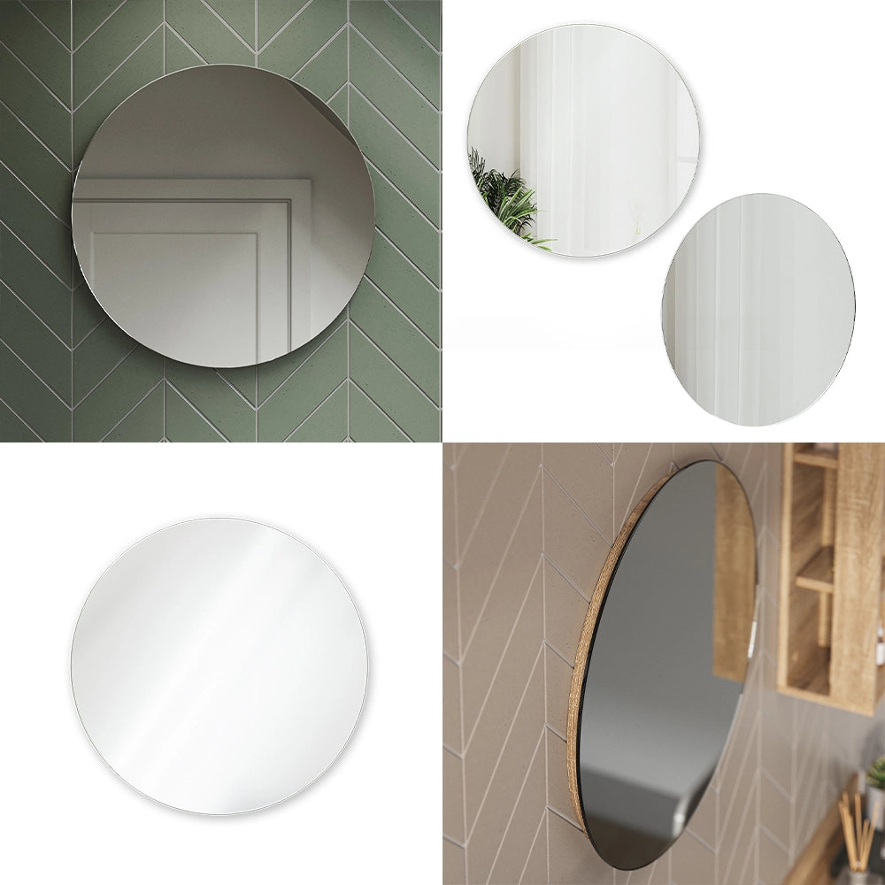 Vicco Specchio bagno Bianco 60 x 60 cm Rotondo