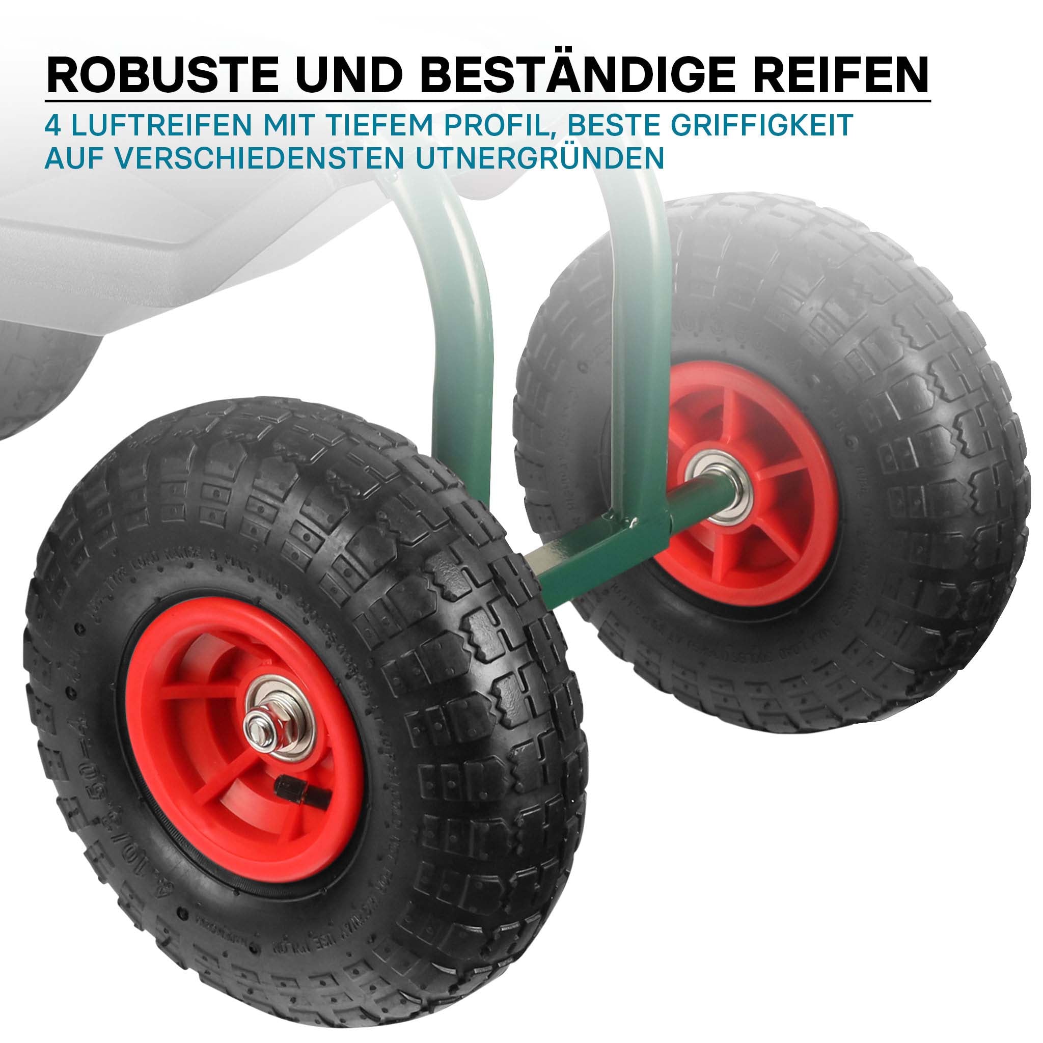 Sgabello da giardinaggio e officina con ruote e porta oggetti , sgabello a carrello, portata 150 kg