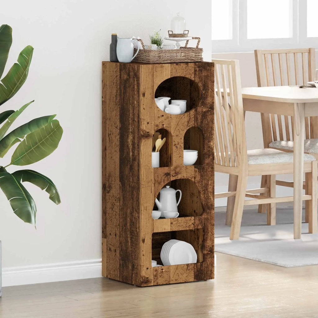 Credenza | Madia | Buffet da pranzo | Armadio da pranzo Legno vecchio 40 x 35 x 100,5 cm Legno multistrato