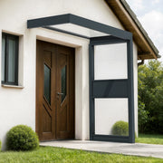 Canopia Sophia Pensilina Da Esterno 215X95 cm + Parete laterale Grigio / Trasparente