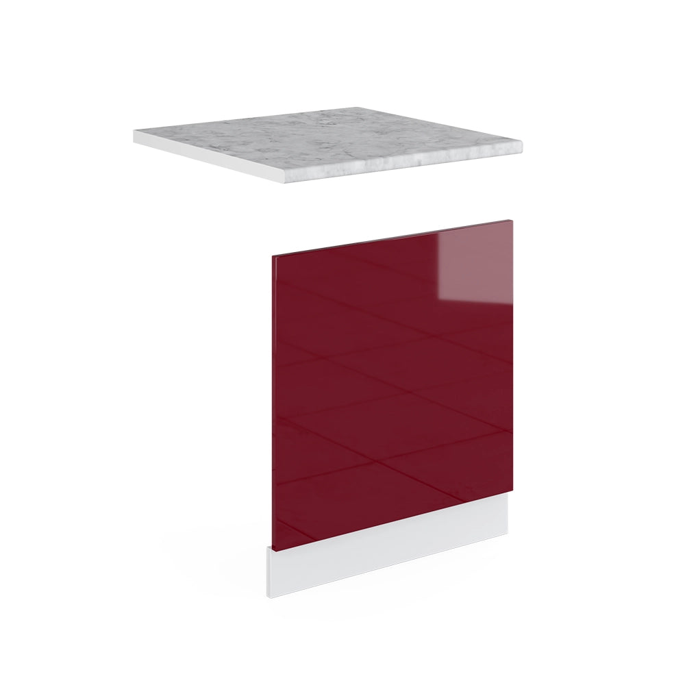 Vicco Mobili da cucina  Rosso 60 cm Senza piano di lavoro