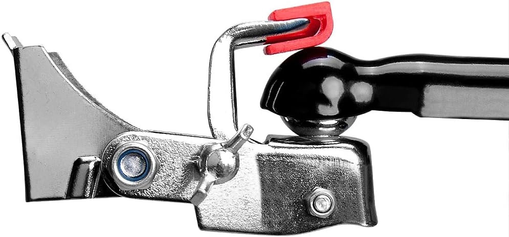 ® Rimorchio per Biciclette con Cassone in Plastica da 90L Gancio da Carico Carrello Trasporto Viaggi Bici Portaoggetti