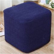 Copri cuscino quadrato per protezione piedi copri cuscino elastico fondo stiro in struttura tessuto macchina lavabile dimensioni: 30x30cm - blu
