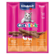 Alimento per Gatti Stick Mini' Gusto Tacchino e Agnello Cf Vitakraft 18 gr