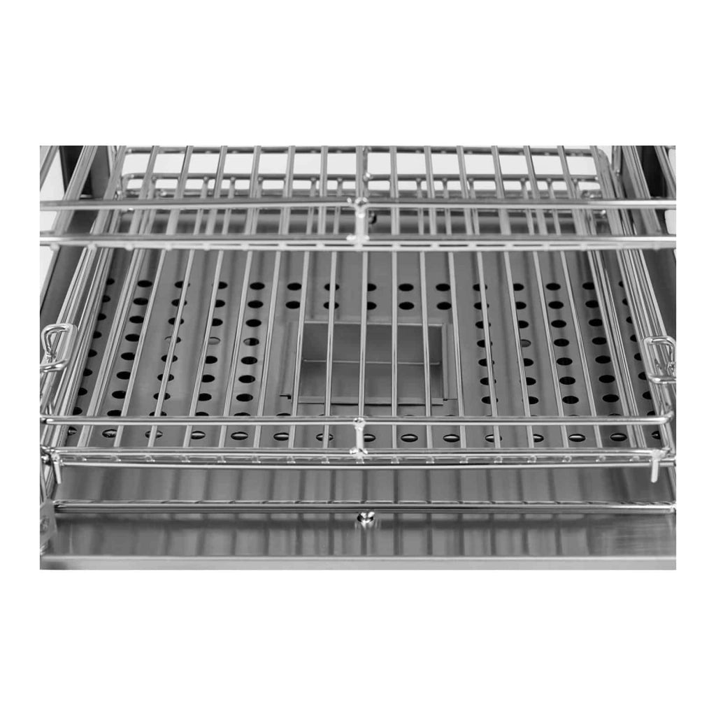 Vetrina riscaldata (850 watt temperatura di riscaldamento 0-85°C dimensioni espositiva 29 x 30 x 3 cm vaschetta raccogli gocce distanza tra i livelli 11 cm) 14_0004355