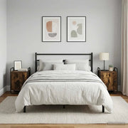 Armadio da Notte 2 pz Rovere Fumo Legno ingegnerizzato 8007604