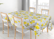 Tovaglia Cucina Copritavolo 100% Cotone Made In Italy Cedro Limoni Estate - 140x180 - Limoni