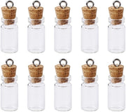 Set di flaconi in vetro 1 ml - flacone a spirale - flaconi in vetro mini - flacone a spirale - 10 pezzi - vetro di boron di alta qualità