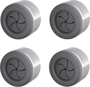 Set di 4 appendi asciugamani in acciaio inossidabile per bagno cucina e casa - Adesivo senza foratura - Grigio scuro - Facile e stile