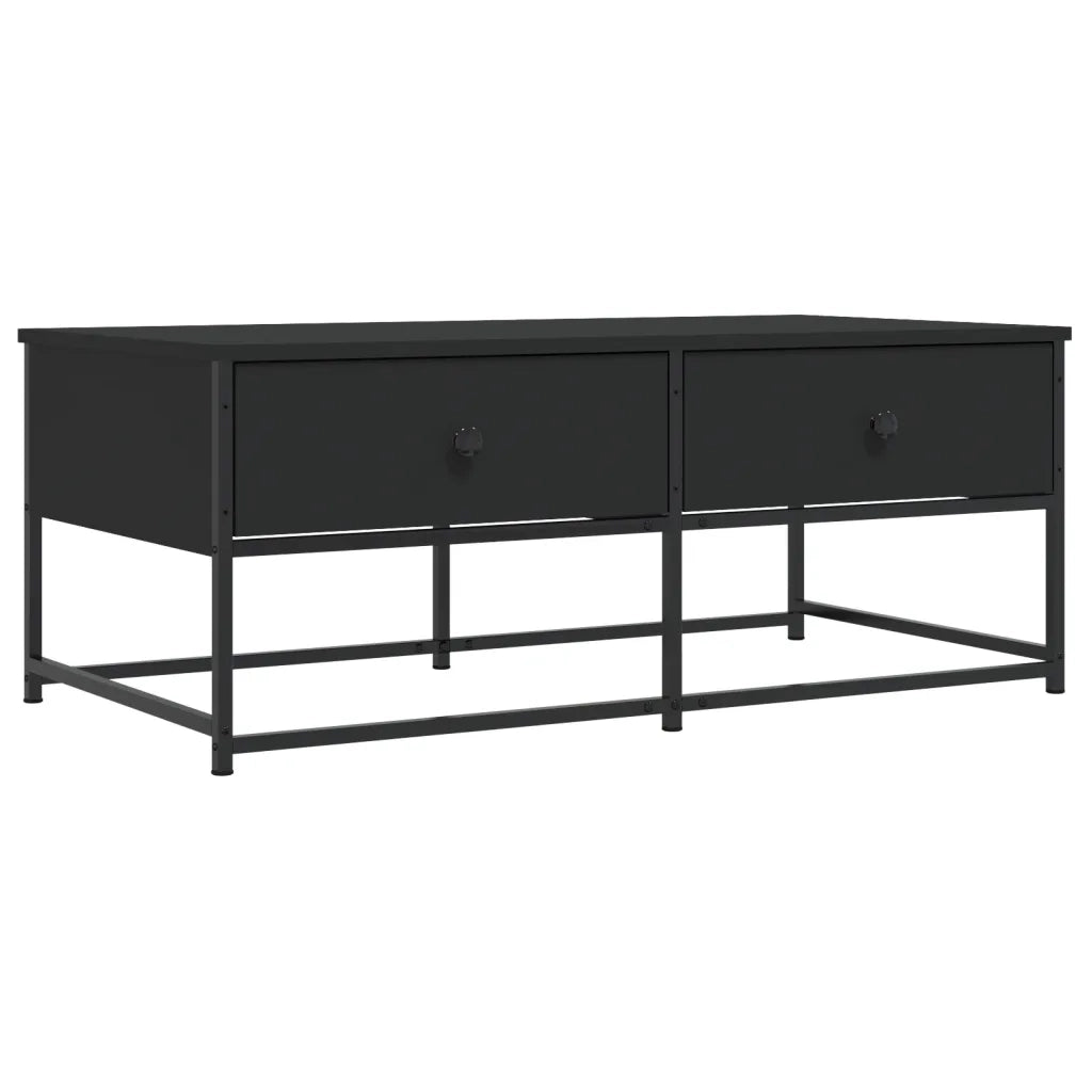 Tavolino da salotto | Tavolino da caff¨¨ | Tavolino da Soggiorno Nero 100x51x40 cm in Legno Multistrato