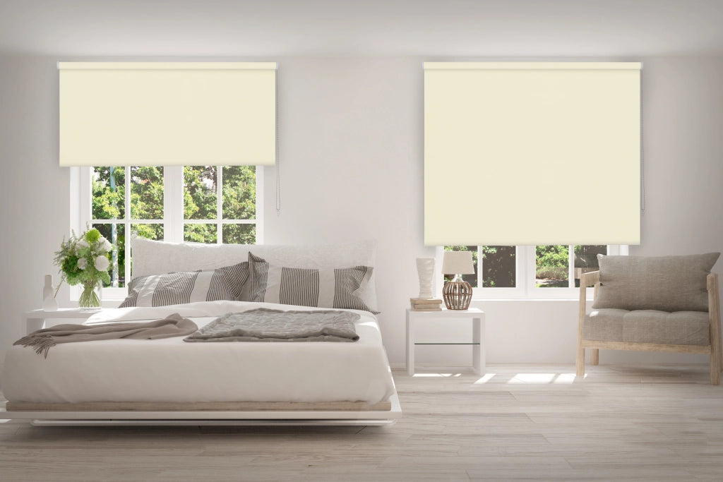 VIEWTEX Tenda a rullo opaca termica/oscurante Beige 150 X 190 cm - Made in Europe - 5 anni di garanzia