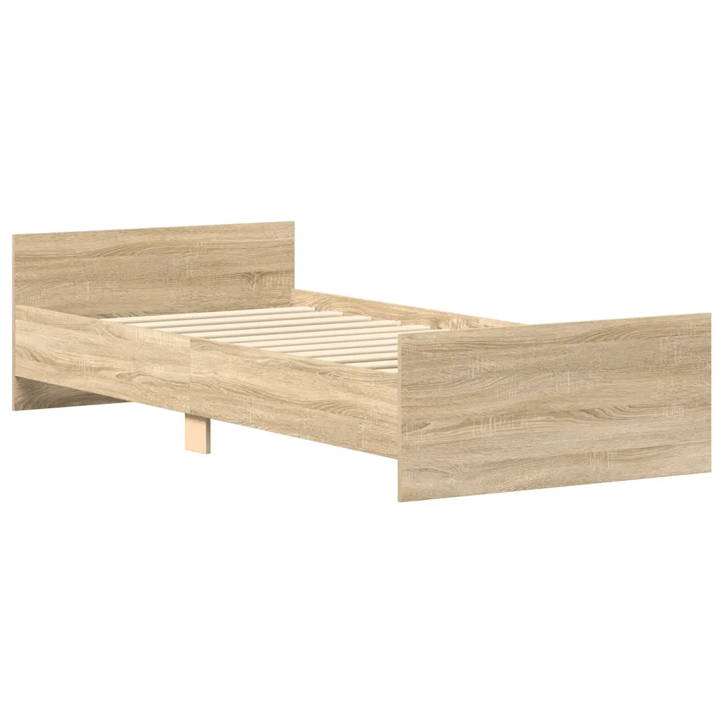 Giroletto senza Materasso Rovere Sonoma 90x200 cm in Truciolato 835927