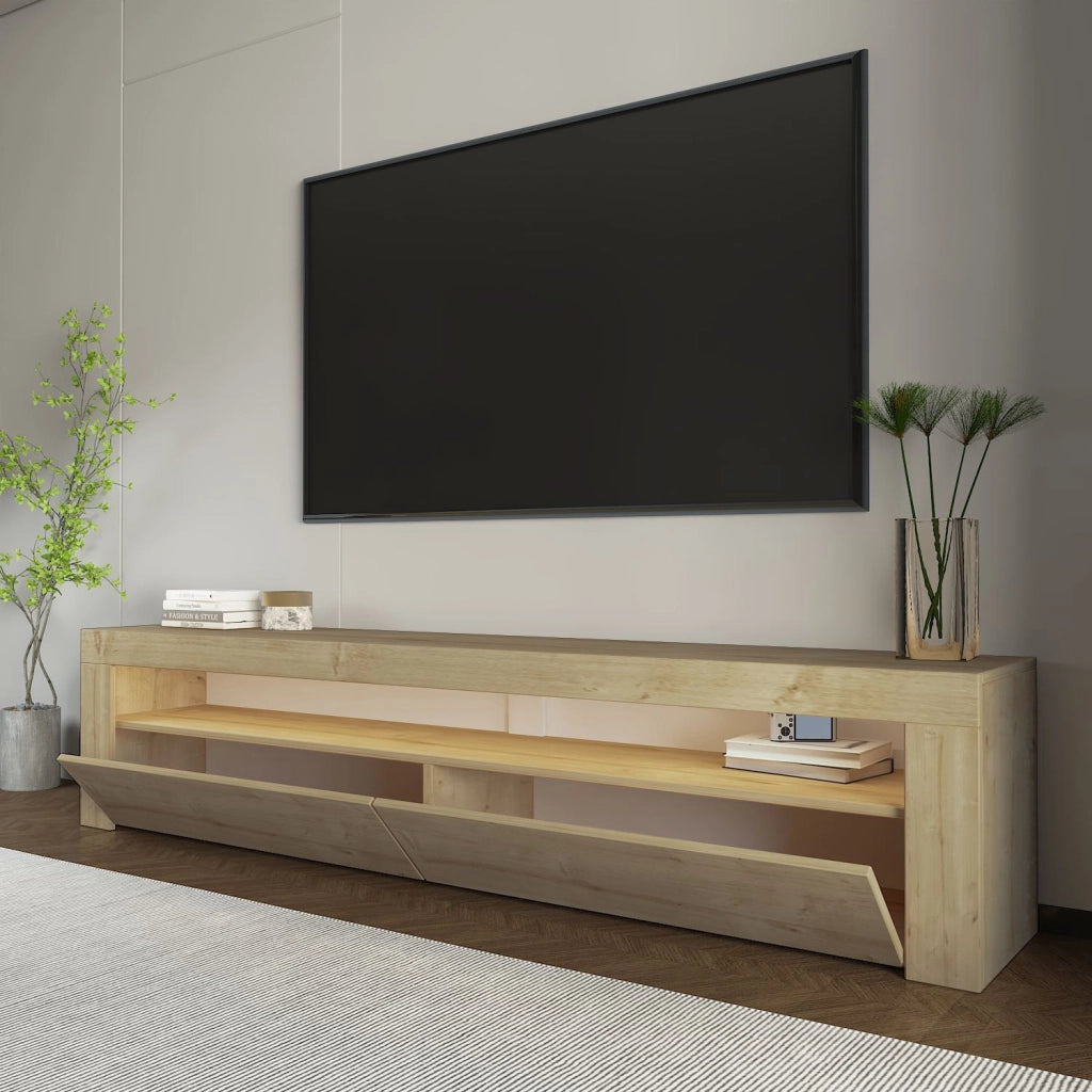 Porta TV in legno "Bati" - 150 x 36 x 46 cm - Beige