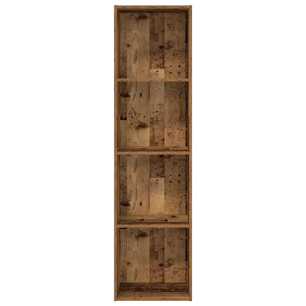 Libreria-Scaffale per Libri-Mobile di Stoccaggio Legno Antico 40x30x152 cm in Legno Multistrato