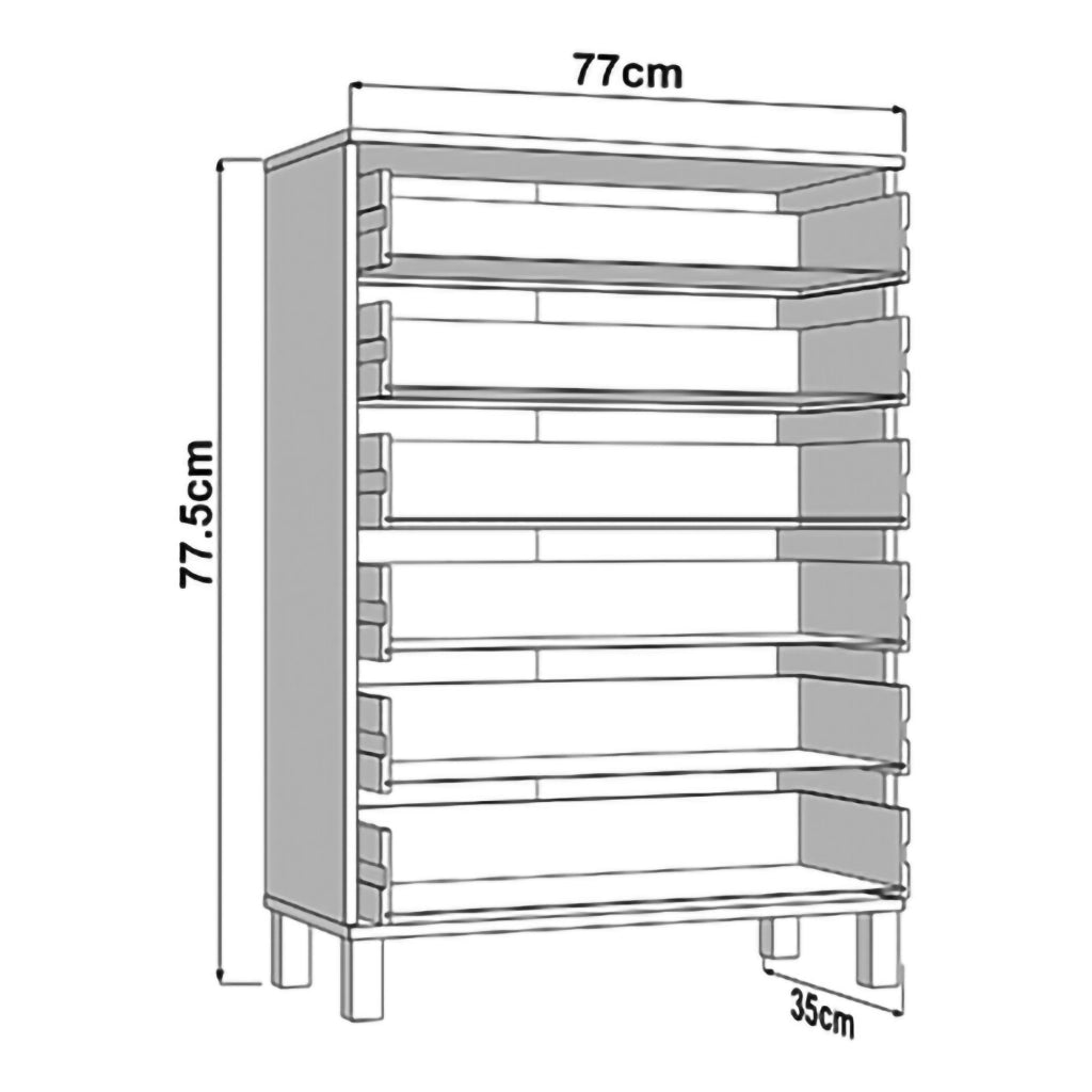 Madia Otaval, Credenza un Ripiano, 77x35x78h cm Bianco