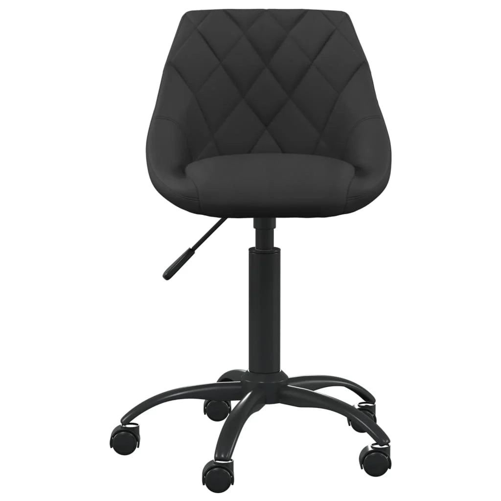 Sedia da ufficio/sedia da studio/sedia per computer in velluto nero 02_0024046