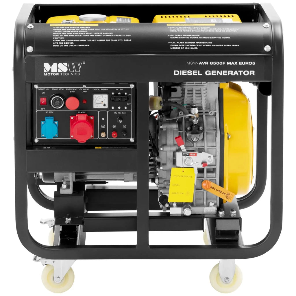 Generatore diesel 2830 / 8500 watt 30 l 240/400 volt mobile AVR Euro 5 lega di alluminio 14_0009123