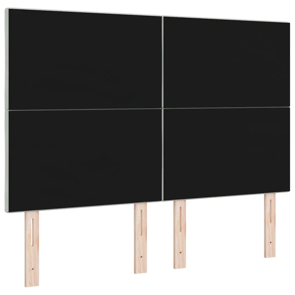 Testiera LED con testiera Grigio chiaro 160 cm Pelle Sintetica 3338534