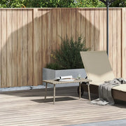 vidaXL Tavolino da Giardino Rettangolare Grigio Chiaro 80x40x37 cm