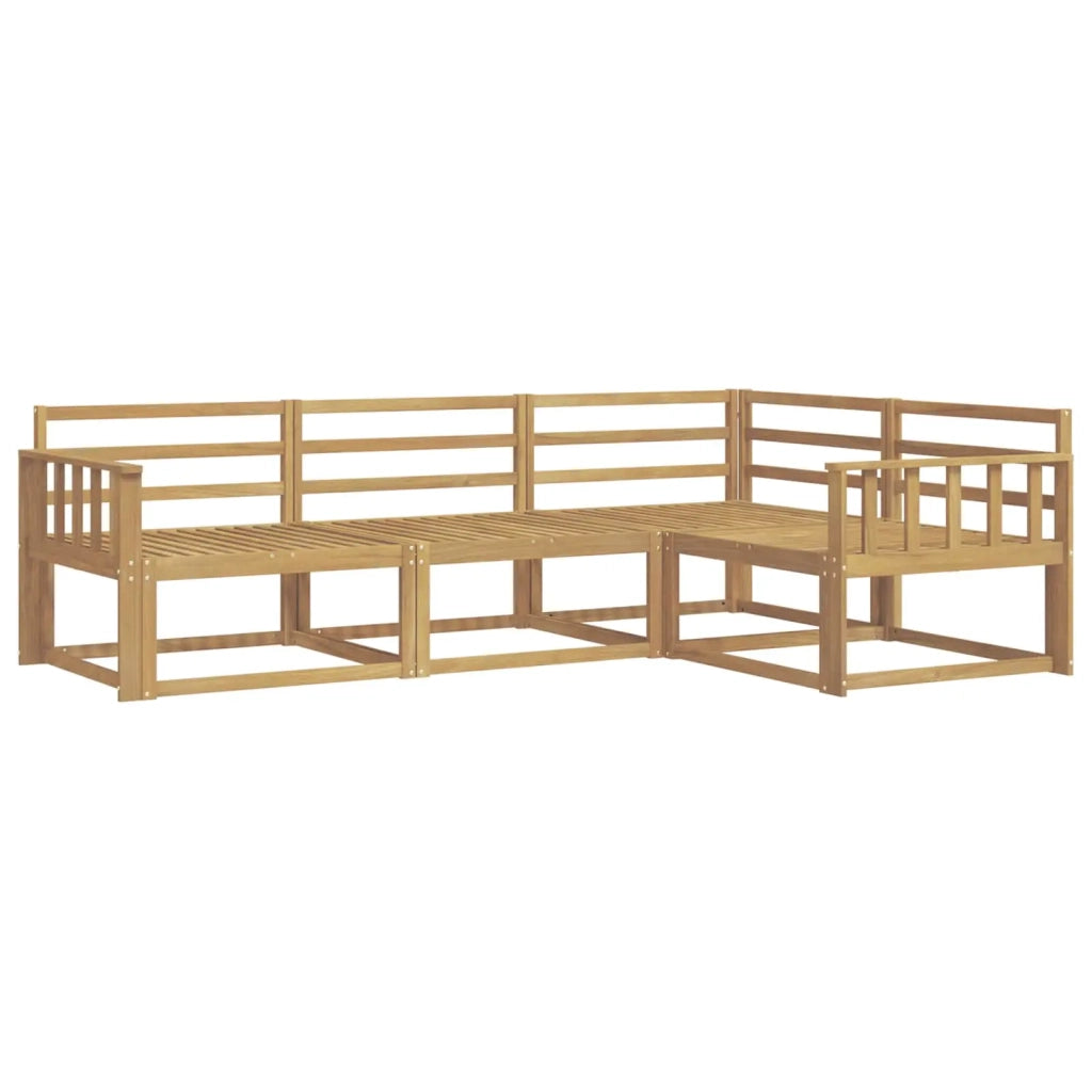 Set di divani da esterno 4 pcs Bianco 247,5 x 168,5 x 73 cm 3386368