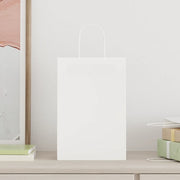 Sacchetti di Carta 250 pz con Manici Bianchi 21x11x31 cm 4101616