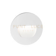 GES2110C- SEGNAPASSI LED 3000K 176LM 3W IP65 ALLUMINIO BIANCO E VETRO INCASSO