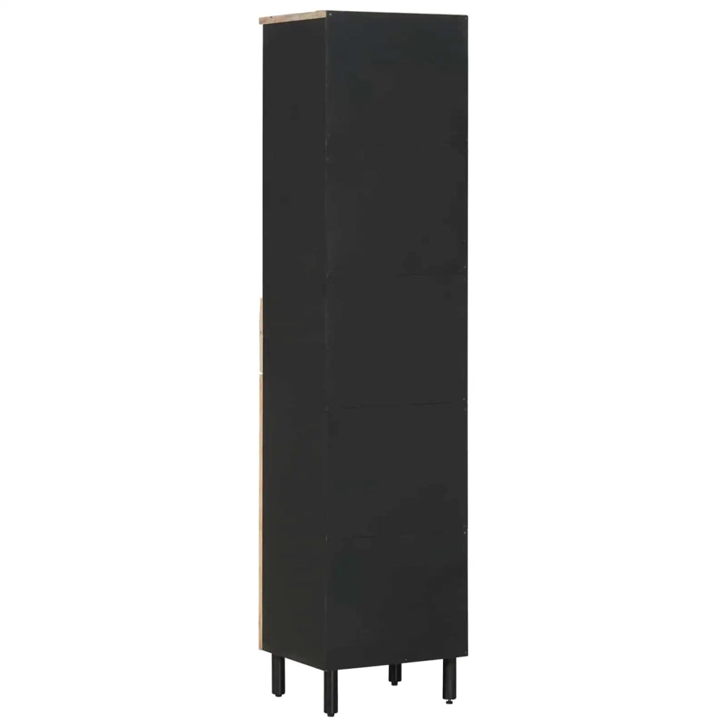 Mobile da Bagno con cassetto Marrone e Nero 38 x 33,5 x 160 cm 4018866