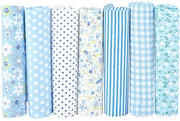 Tessuto di cotone 100% Premium - 3 pezzi 50x50cm - Multifunzionale - Disegno fiorale