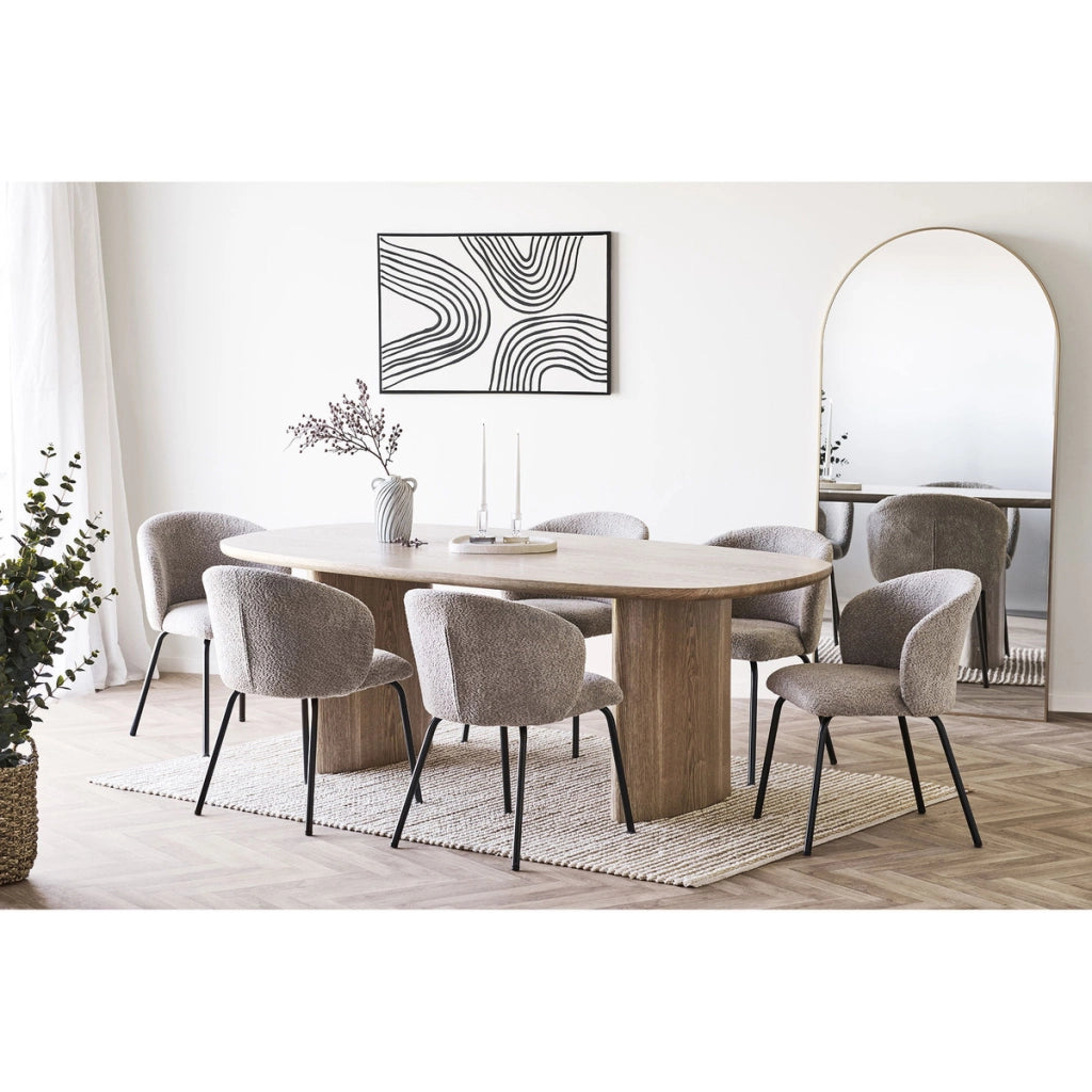 Vaso Decorativo HN8, Grigio, Ceramica, 14x15,5x22 cm