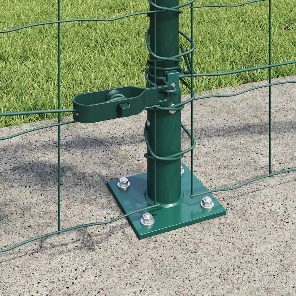 Recinzione da Giardino | Recinzione con Posto Verde 1 x 10 m Acciaio