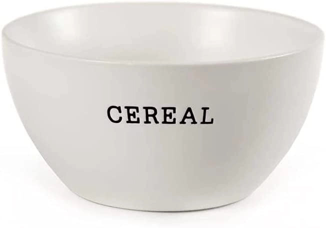 TAZZA BOWL PER LA COLAZIONE REALIZZATA IN CERAMICA CON SCRITTA CEREAL